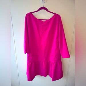 Victoria Beckham for Target - vibrant Pink Tunic Dress 3X